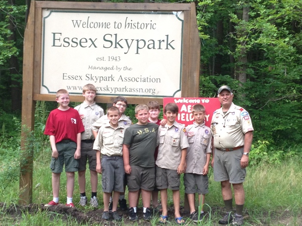 Boy Scouts Visit Essex Skypark